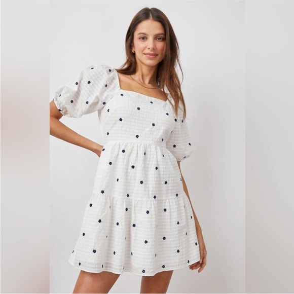 Rails Selene Floral Embroidered Seersucker Dress - Picture 2 of 10